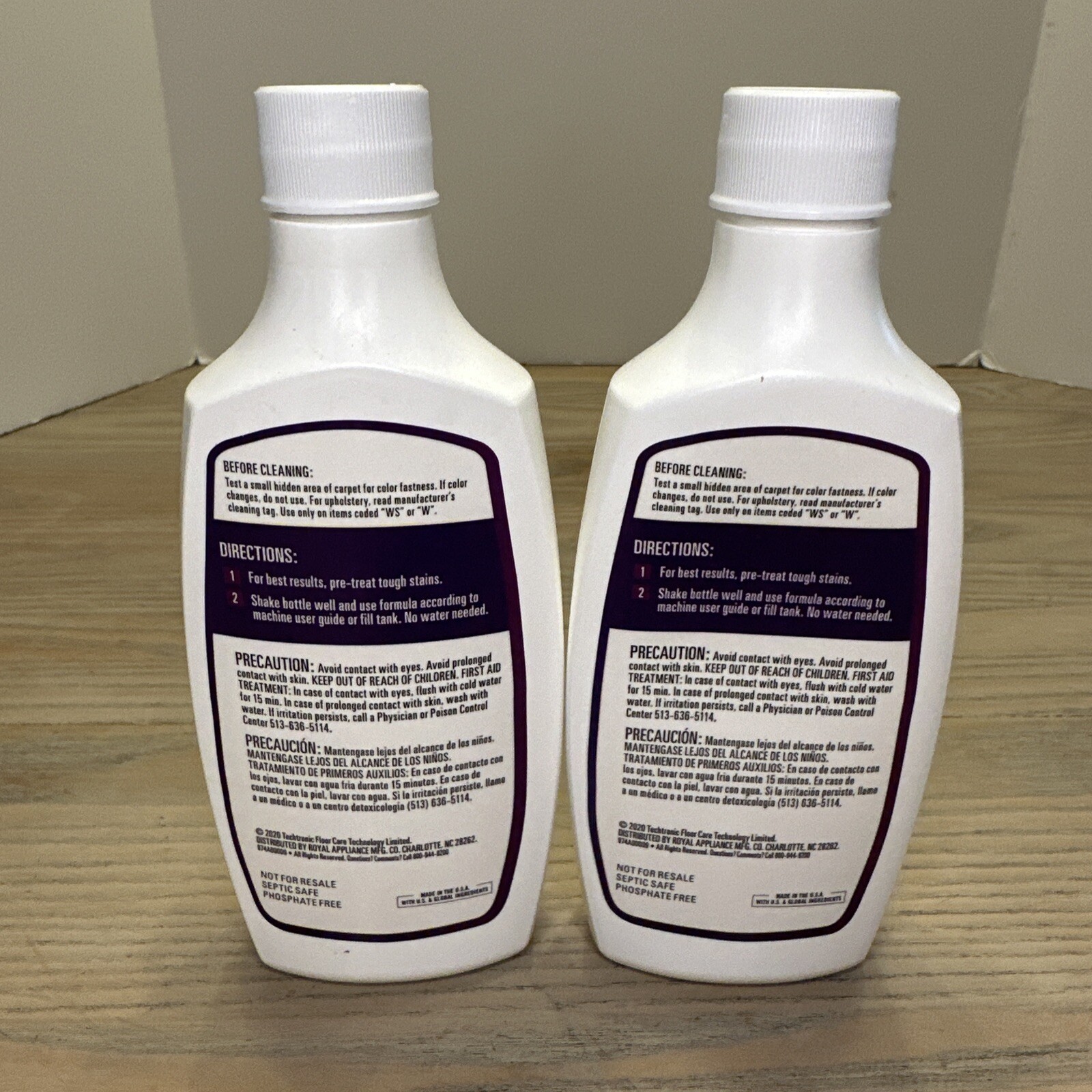 Lot Of 2 Hoover Paws & Claws Spot Cleaner Carpet Cleaning Formula 6 oz NEW