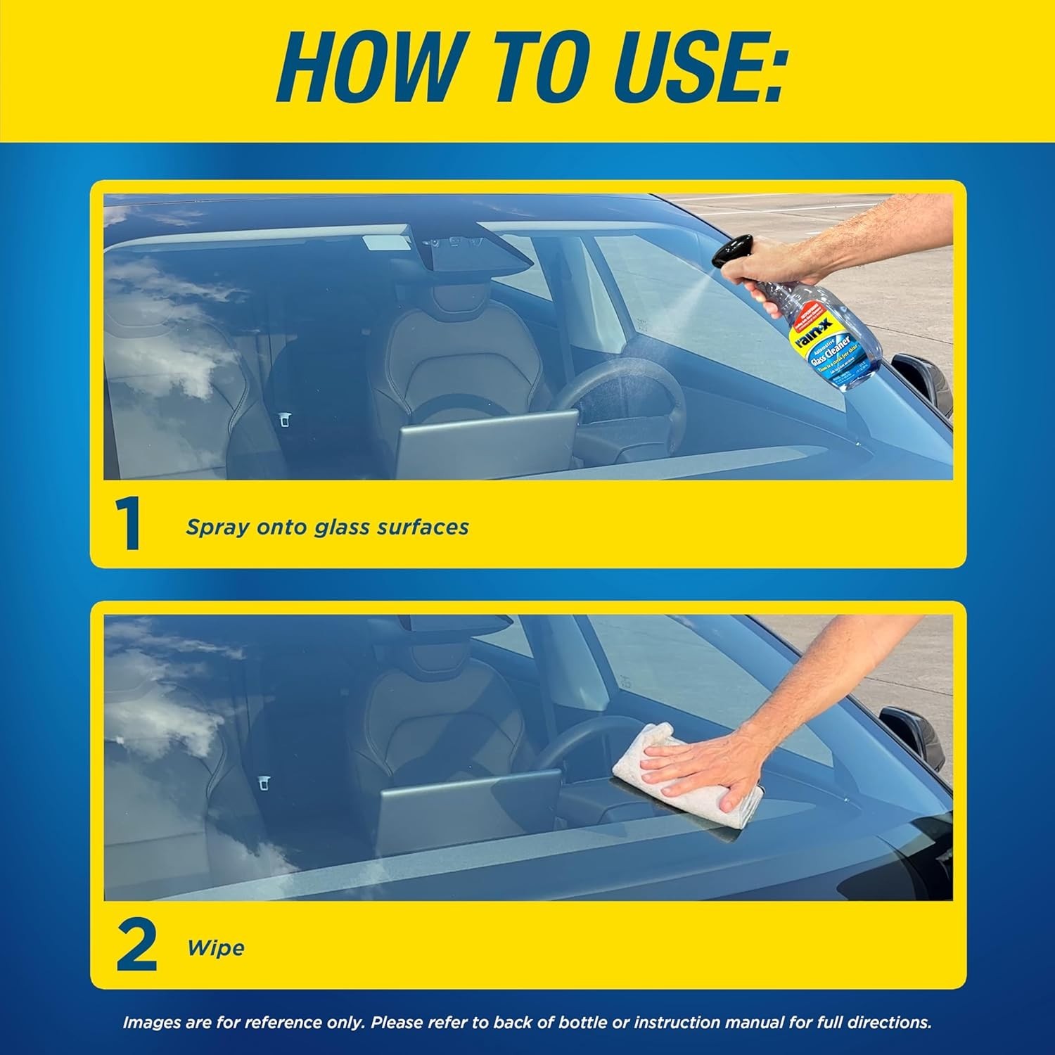 Auto Glass Cleaner 23 oz Spray – Safe for Tinted Windows & Streak-Free Results