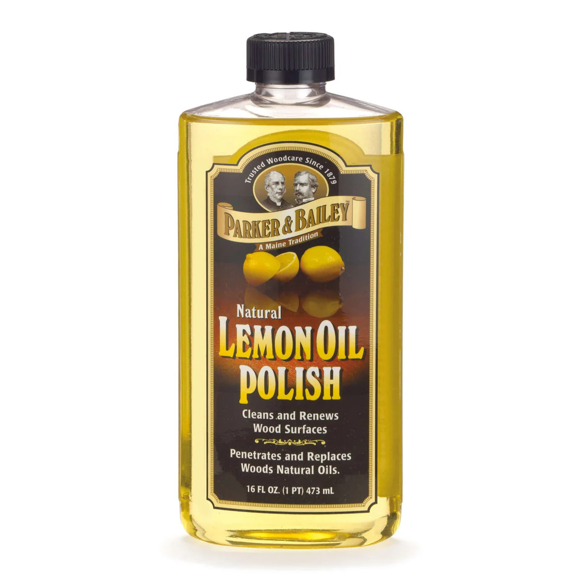 Parker & Bailey Lemon Oil Polish Natural Scented Wood Cleaner 16 oz
