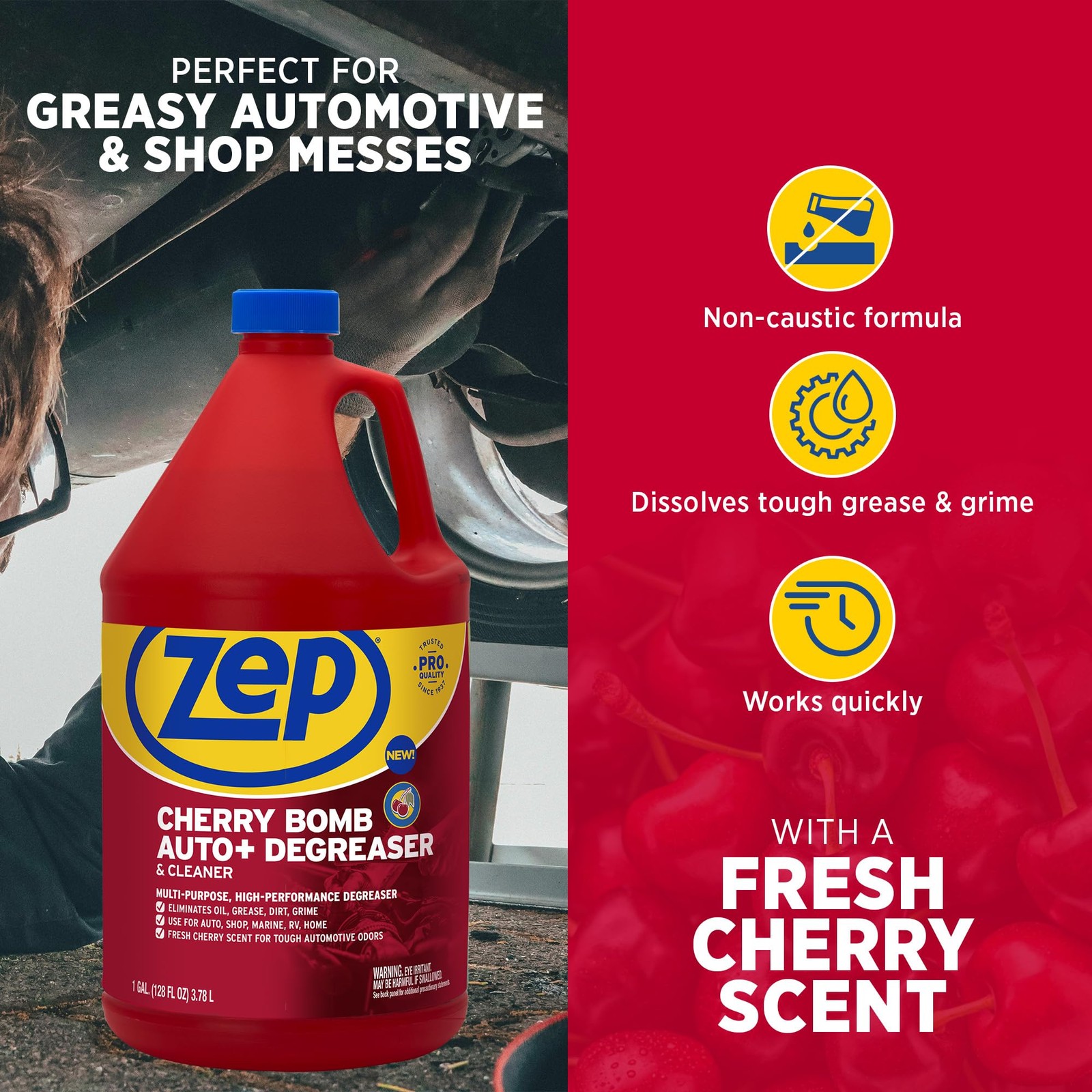 Cherry Bomb Auto Degreaser & Cleaner for Marine RV Home Cleaning 1 gal