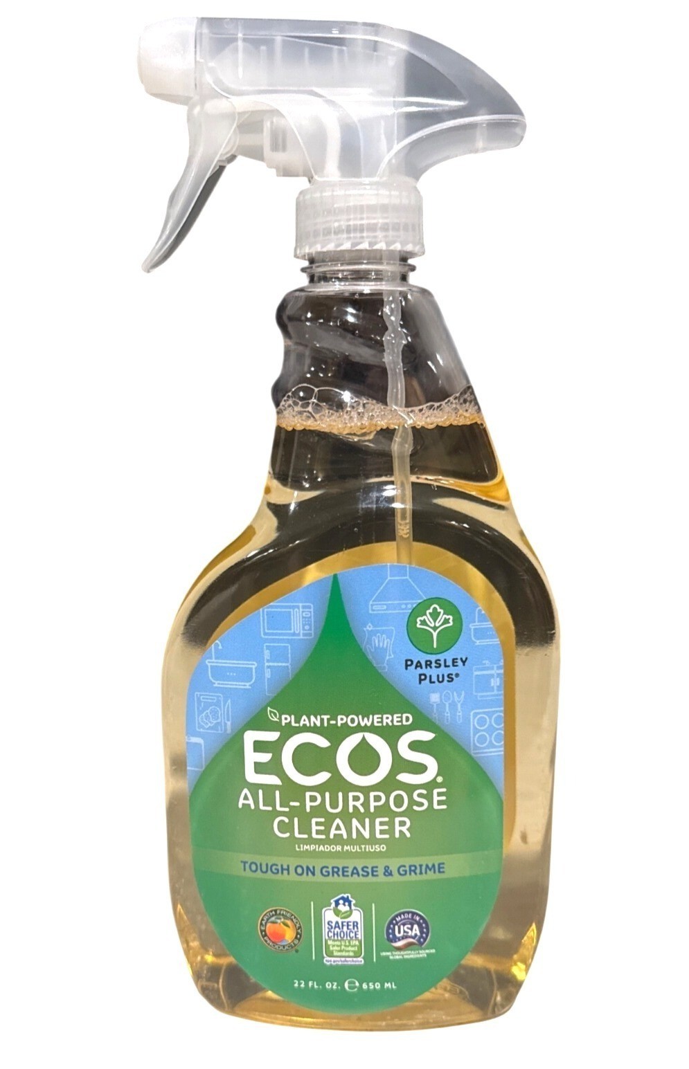 Plant-Powered ECOS All-Purpose Cleaner Tough On Grease & Grime Original Formula