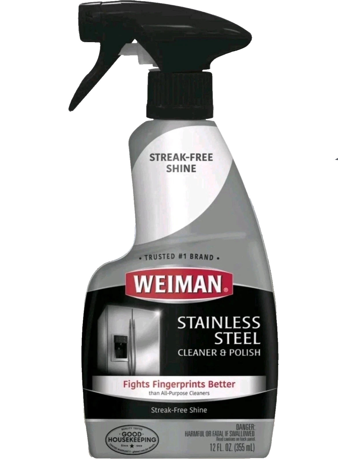 Weiman Stainless Steel Cleaner and Polish Spray 12 Ounce Trigger