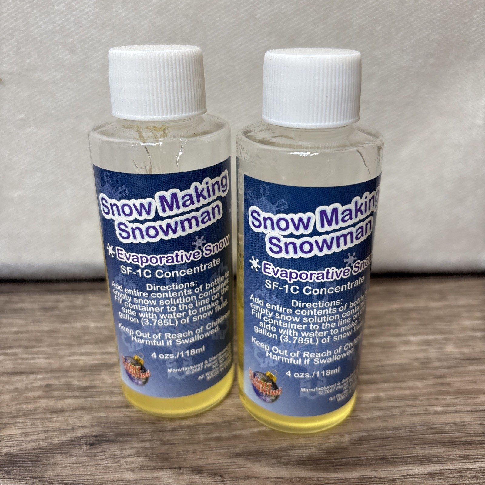 Snowman Snow Fluid SF-1C 4oz Lot Of 2 Thickened As-is Untested
