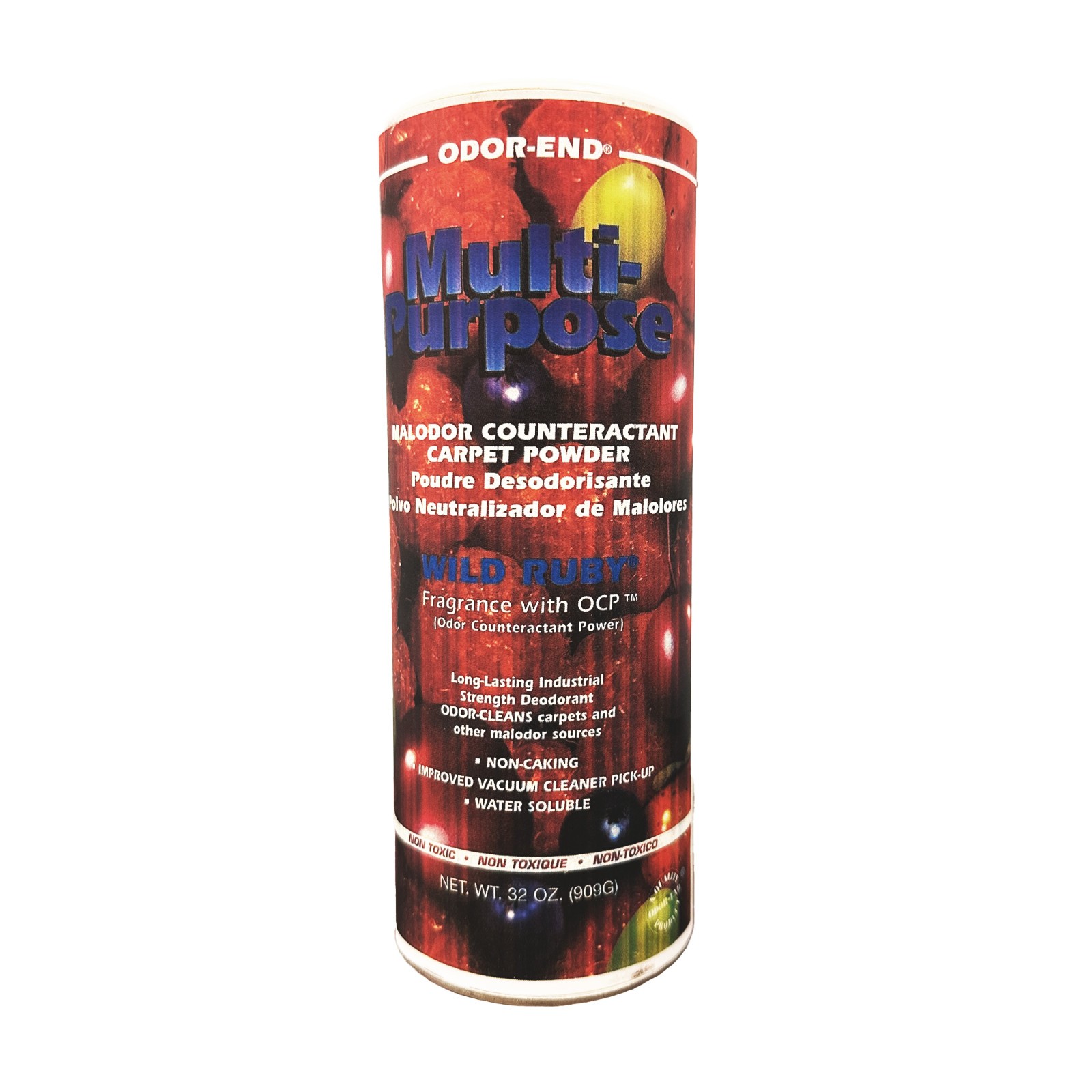 Odor-End® Multi-Purpose Powder Institutional Grade Deodorant 6 x 2lb Canisters
