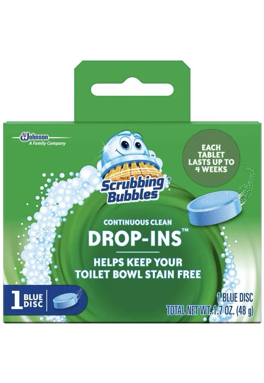 Scrubbing Bubbles Vanish Toilet Cleaning Drop-Ins Tablet – 1.7 Oz – Pack of 36