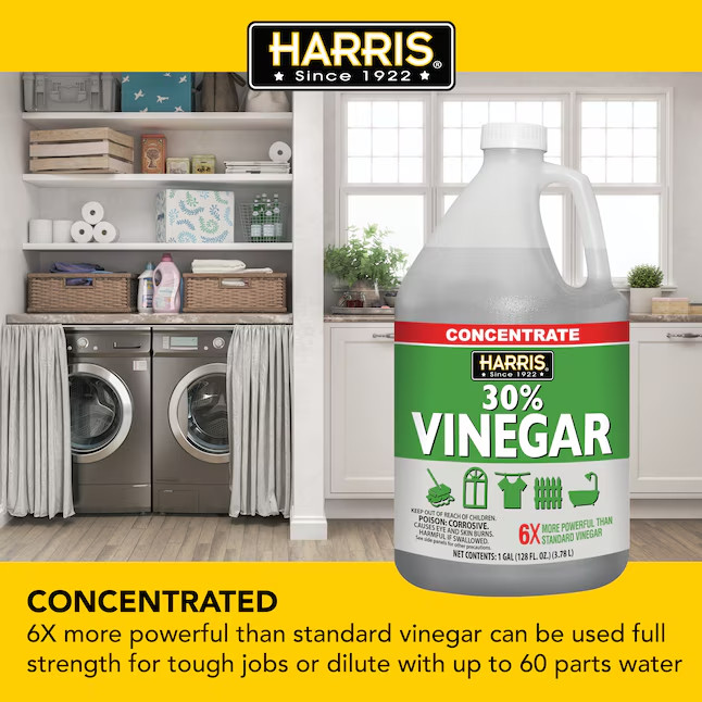 2 Pack Harris 30 Percent Vinegar Concentrated All Purpose Cleaner 1 Gallon Jug
