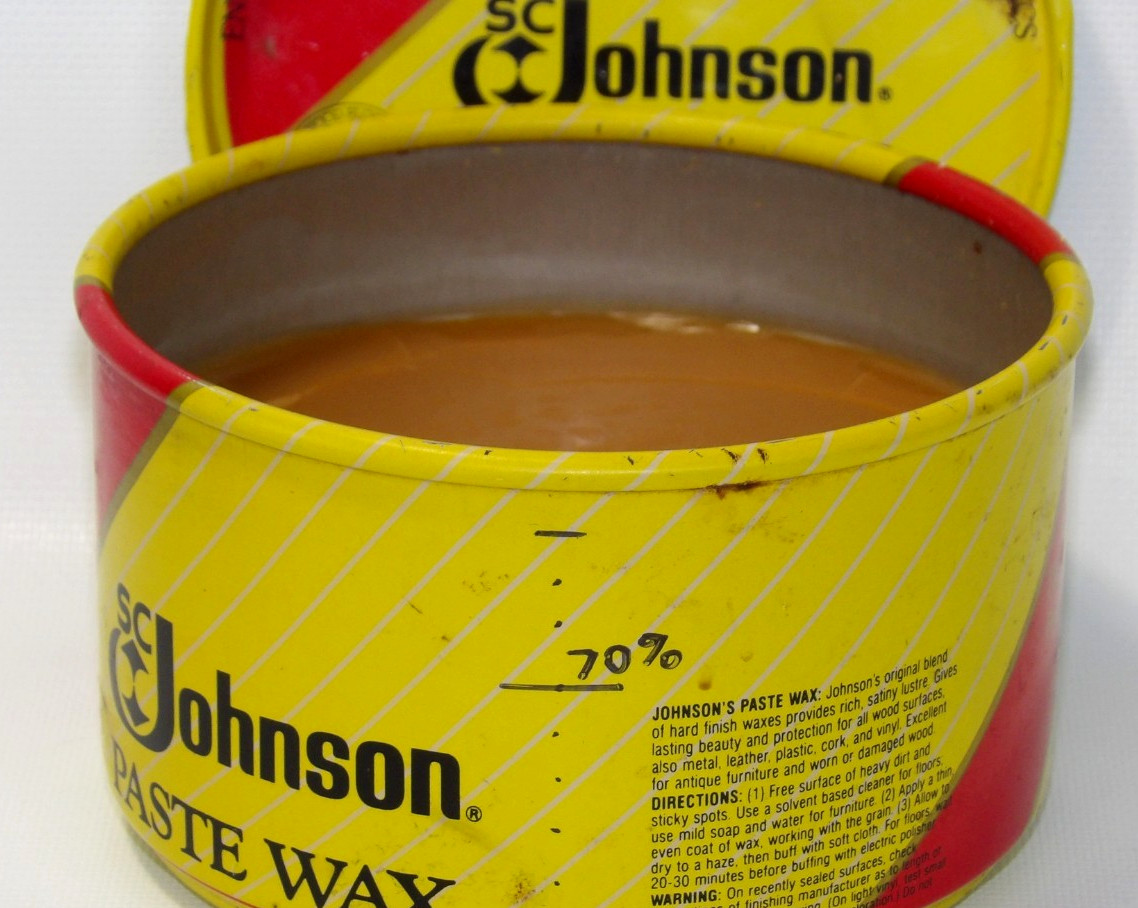 SC Johnson Paste Wax The Original Formula 16 oz Discontinued 70% Full