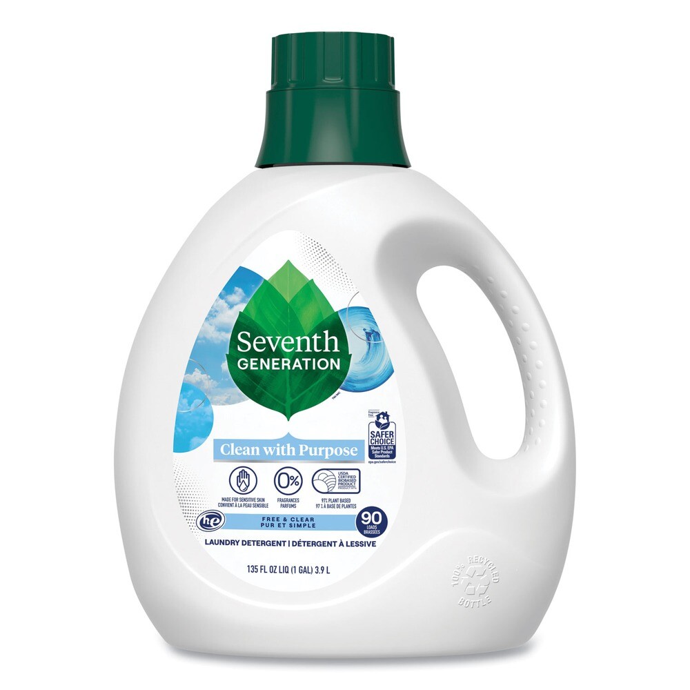 SEV 45065EA Natural Liquid Laundry Detergent – Fragrance Free New