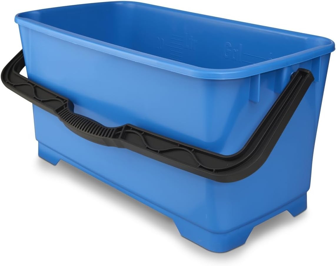Portable 6 Gallon Mop Bucket 5-Pack with 2 Pour Spouts and Ergonomic Handle