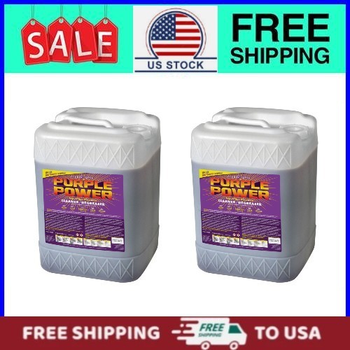 (2 pack) Purple Power Industrial Strength Cleaner and Degreaser, 5 Gallon