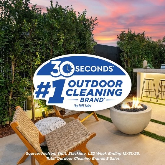 30 SECONDS Outdoor Cleaner for Stains from Algae, Mold and Mildew 1 Gallon