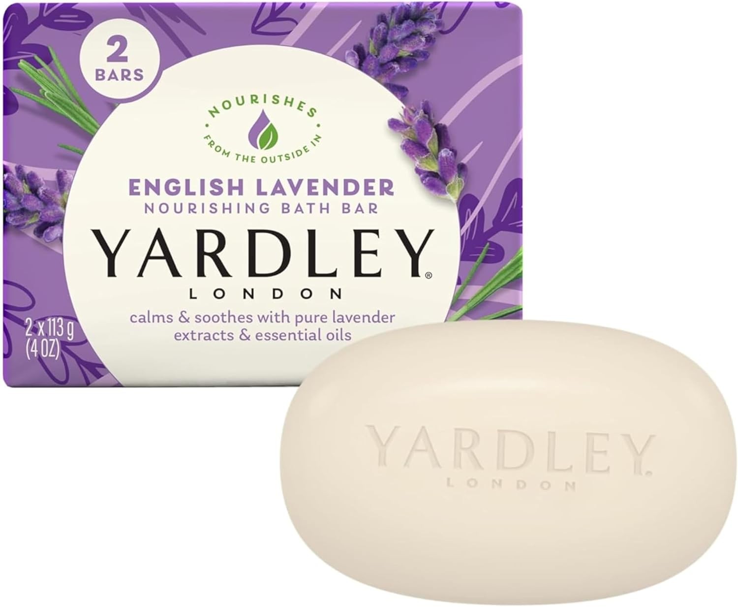 Yardley Bar Soap, English Lavender, 2 Count