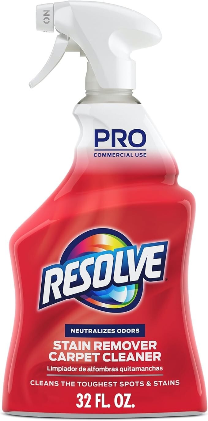 Resolve Professional Strength Spot & Stain Carpet Cleaner, Red, 32 Fl Oz 1 Pack