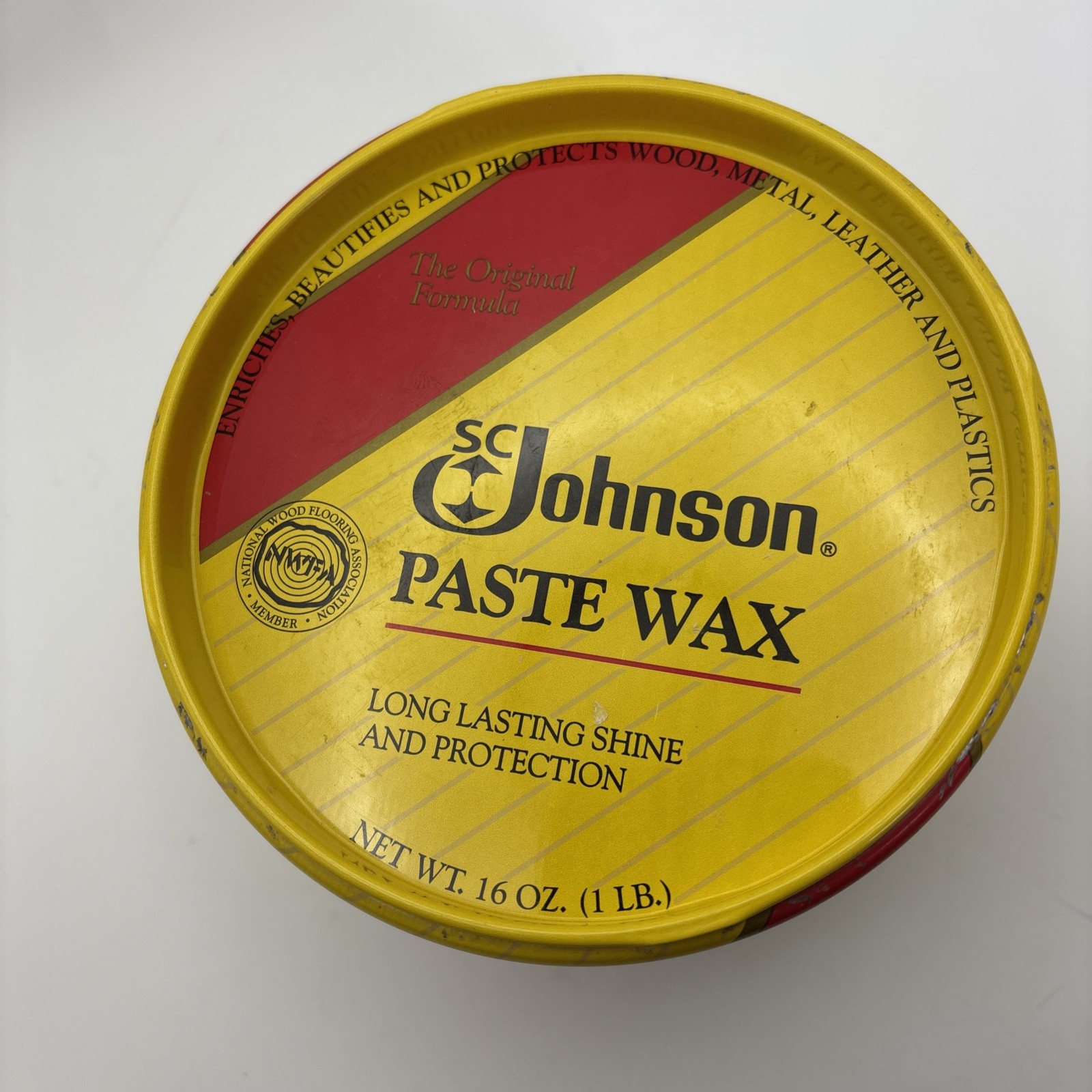 Original Formula SC Johnson Paste Wax 1.12 lb, 10% Used, SEE PICS