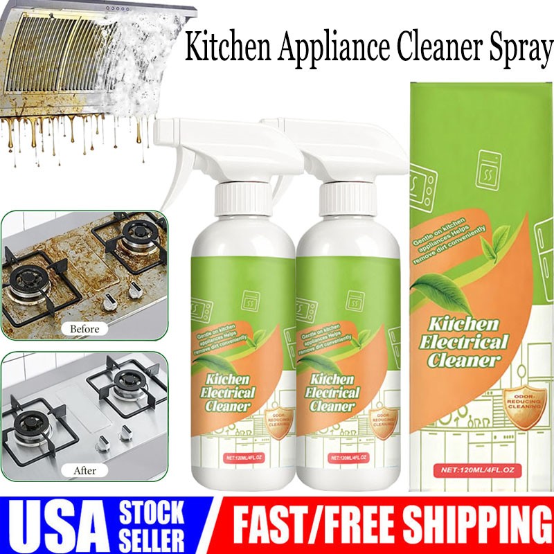 120ML Electrolyzed Ion Kitchen Cleaner Spray, Cleanse Kitchen Appliance Cleaner