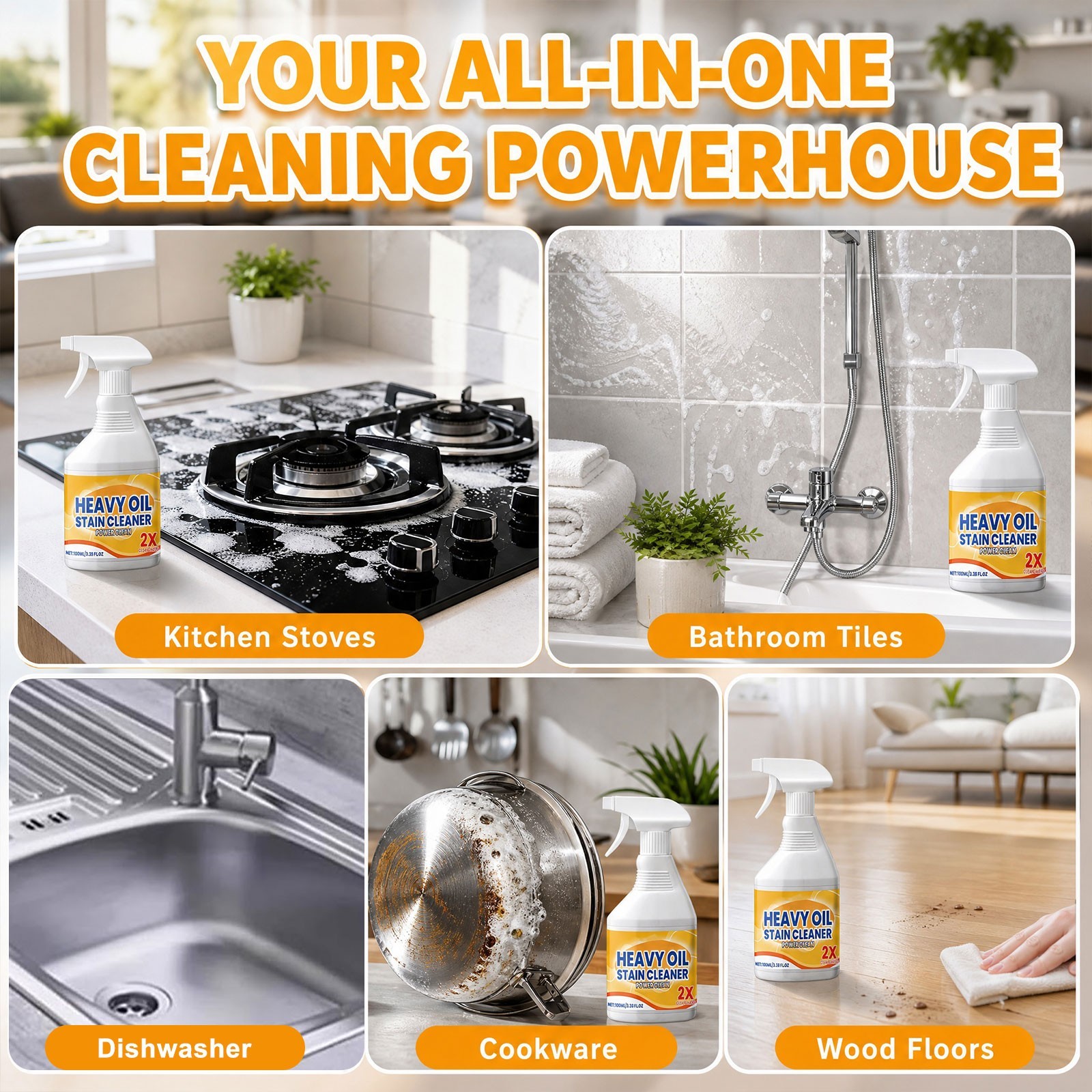 TIKTROVE Heavy Duty Degreaser Cleaner – Tough on Grease, Easy on Surfaces