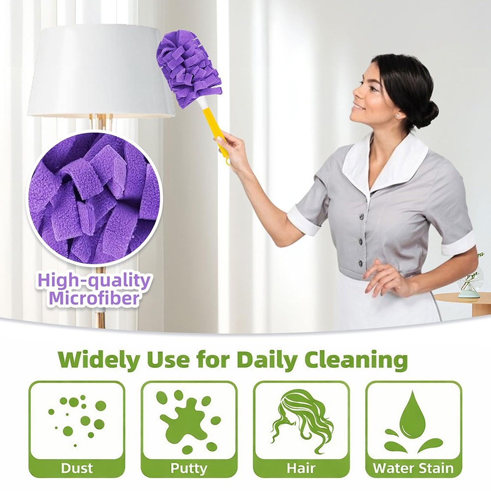 10 Pack Fleece Duster Refills 360° Reusable Duster Refills for Swiffer Washable