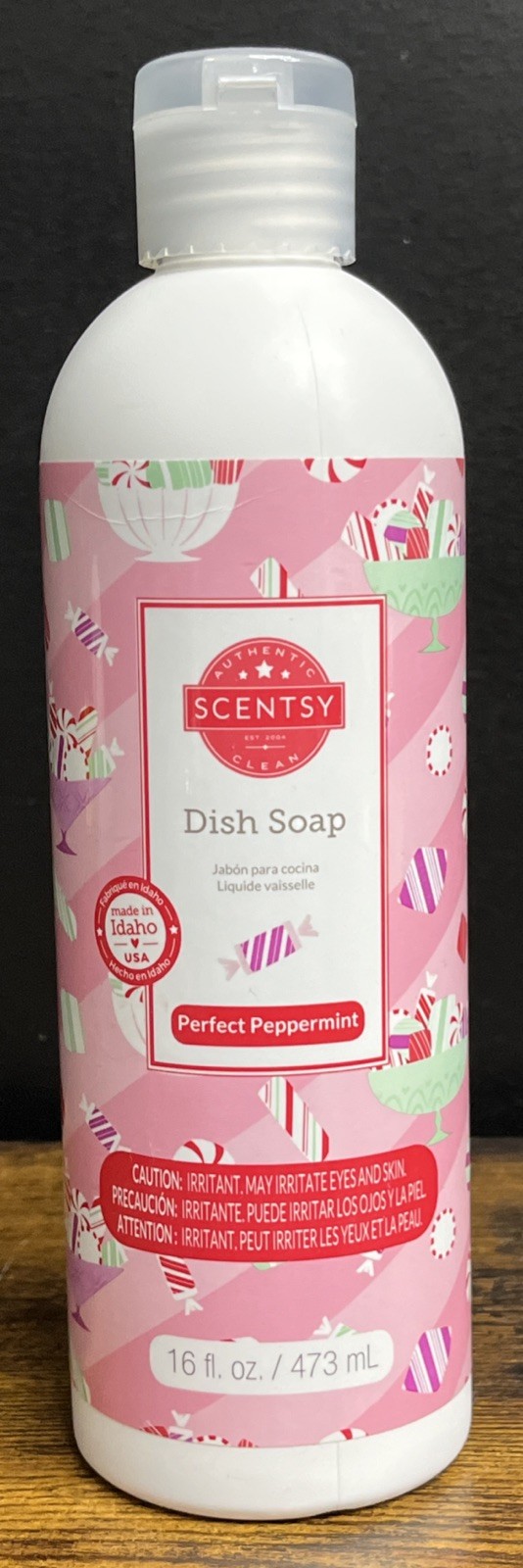 Scentsy Authentic Dish Soap Christmas Perfect Peppermint 16 fl. oz. New Sealed
