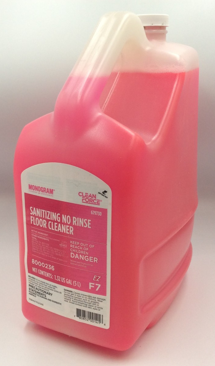 Monogram Clean Force F7 EZ No Rinse Kitchen Floor Cleaner, 1.32 GAL