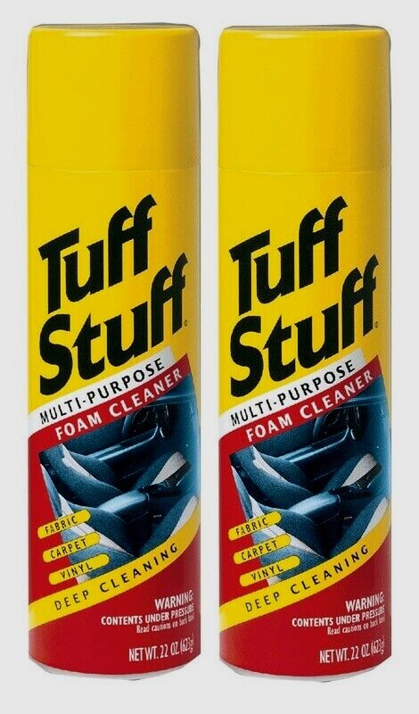 2~ Tuff Stuff Carpet Fabric Vinyl Multi-Purpose Cleaner Foam 22oz Deep Clean Car