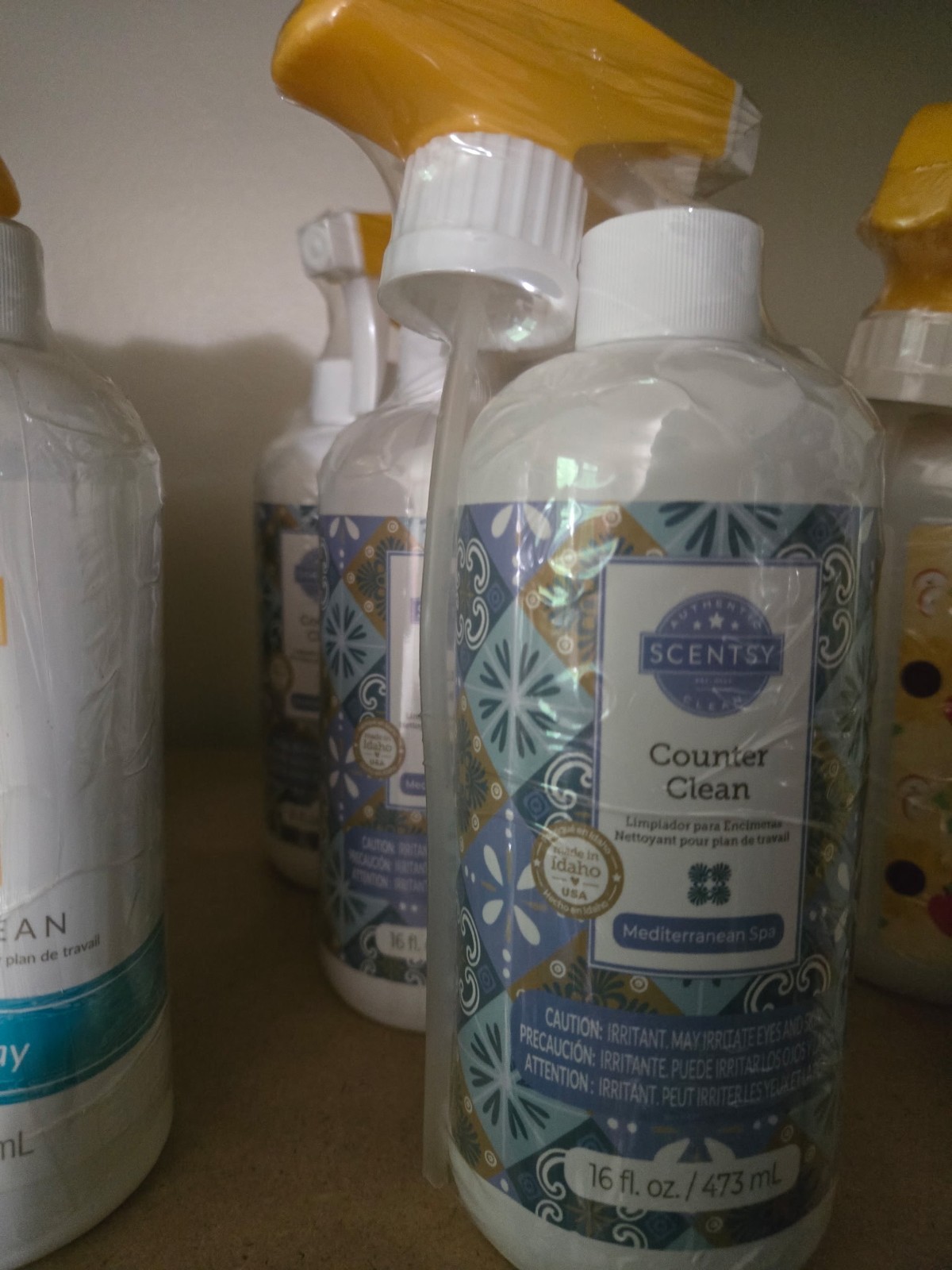 Scentsy Counter Cleaner Spray 16 fl oz Mediterranean Spa Scent