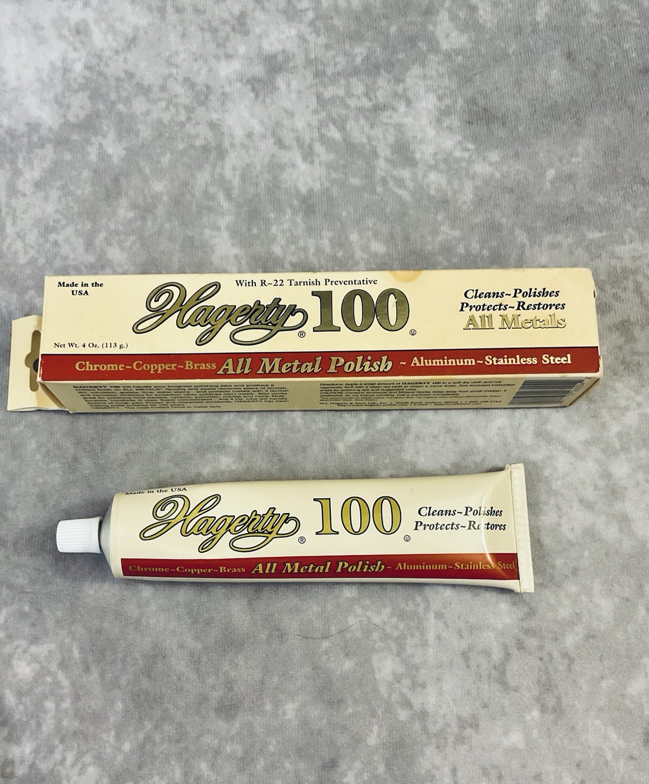 HAGERTY 100 ALL METAL POLISH W/ R-22 TARNISH PREVENTATIVE 4 OZ NEW OLD STOCK
