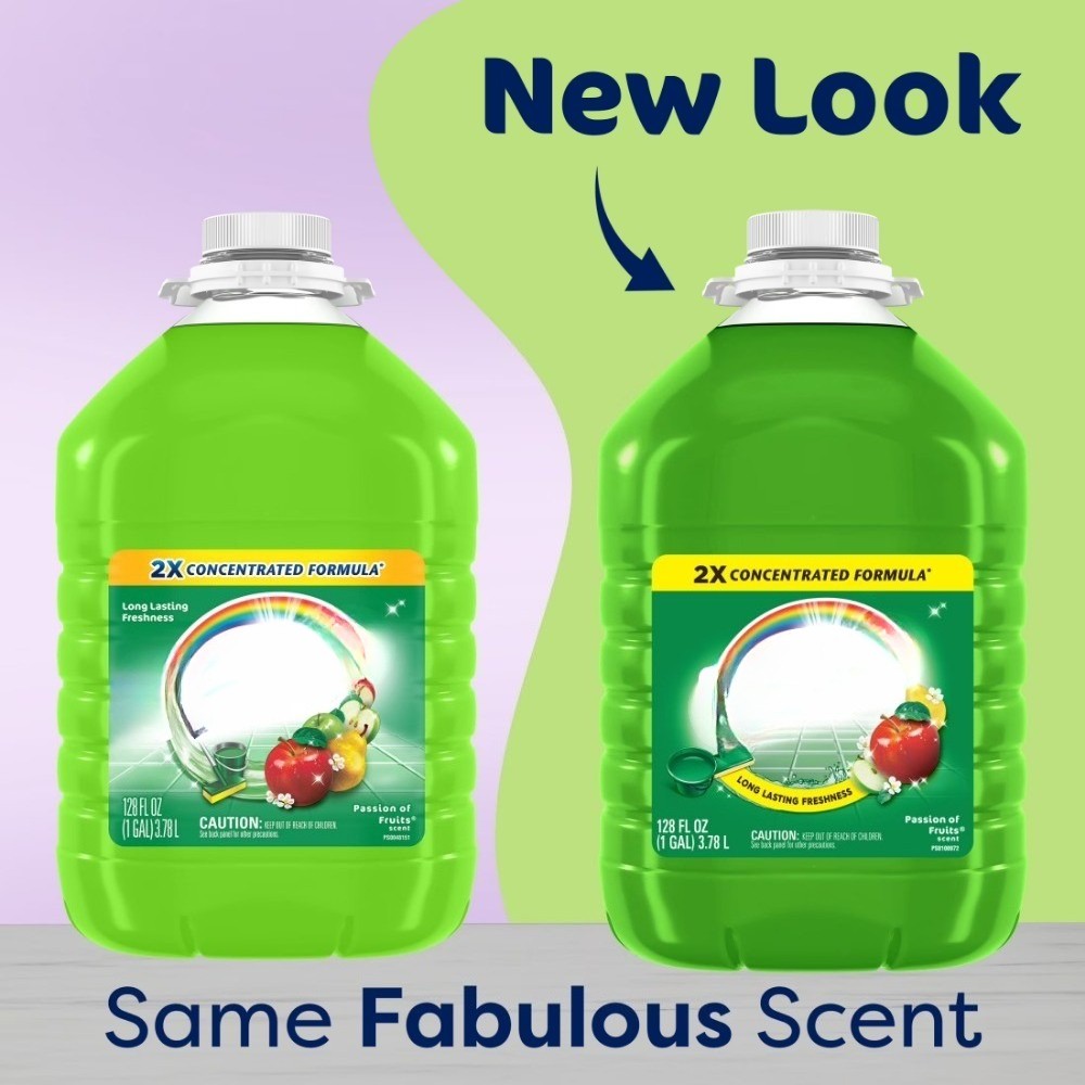 2X Multi-Purpose Cleaner, No Rinse Floor Cleaner, Passion of Fruits Scent