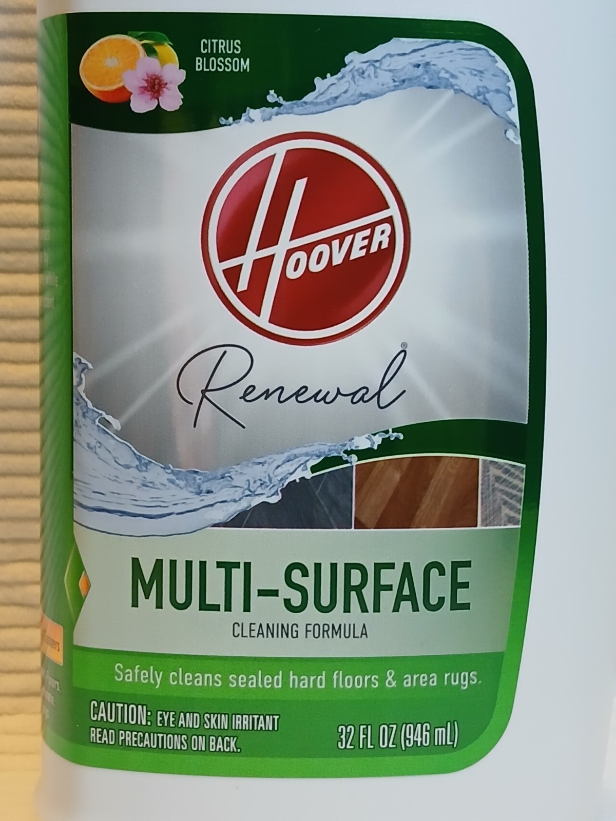 Hoover Renewal Multi-Surface Cleaning Formula / Solution 32 Oz Citrus Blossom
