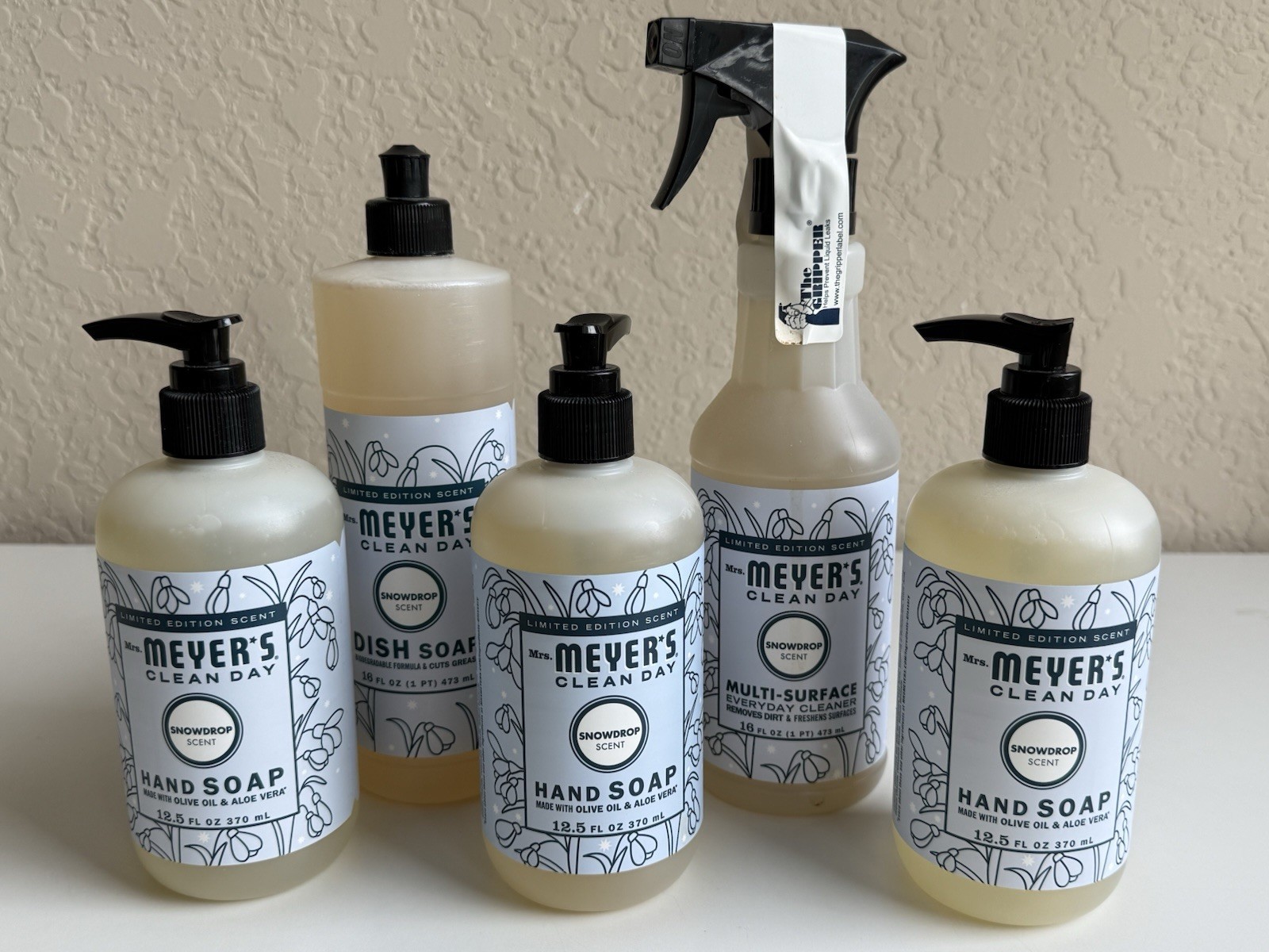Mrs. Meyer’s Kitchen Set, Dish Soap, Hand Soap, and Multi-Surface Cleaner LOT 5!