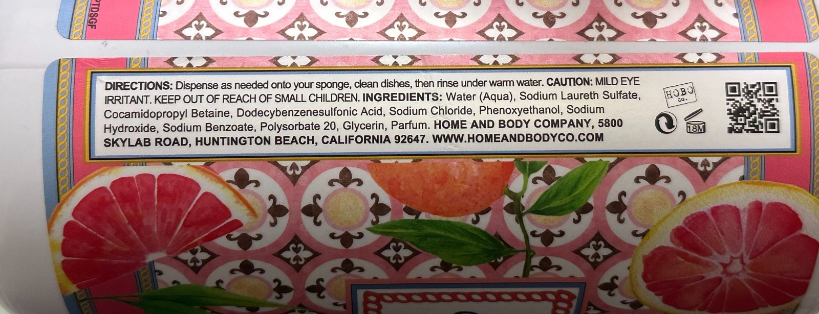 (2-Pack) SOAP TILES ~ GRAPEFRUIT Essential Oil DISH SOAP Wash 946ml MADE IN USA