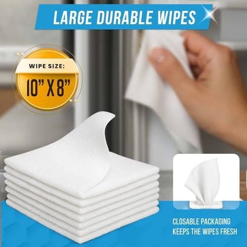 ACTIVE Home Appliance Surface Cleaner Wipes Heavy Duty Wipe for Cleaning Wash…
