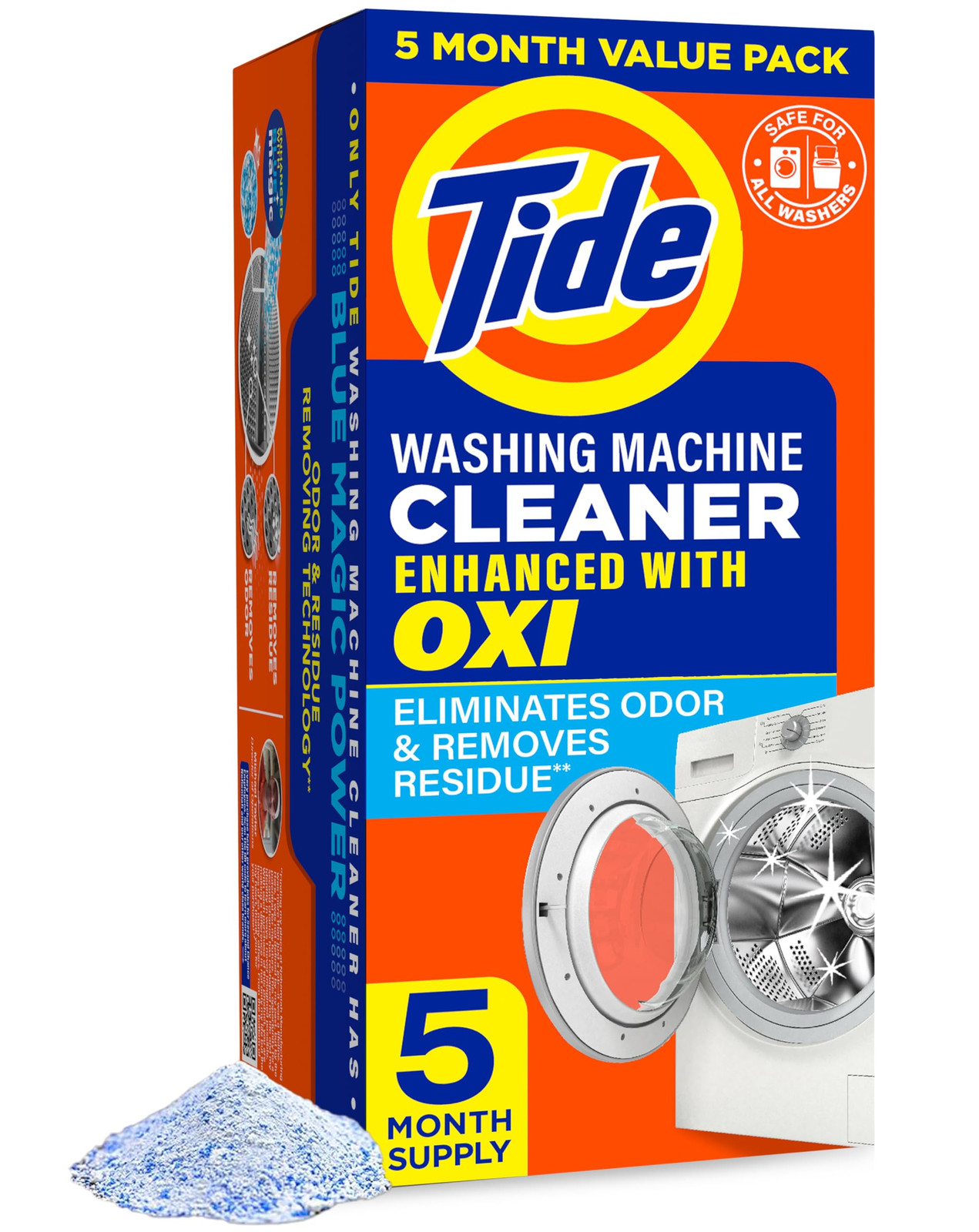 Tide Washing Machine Cleaner Powder 13.2 Ounce Pack of 1 Odor Eliminator