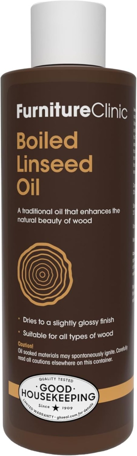Boiled Linseed Oil 250ml for Wood, Stone & Metal | Superior Fast Drying Finish