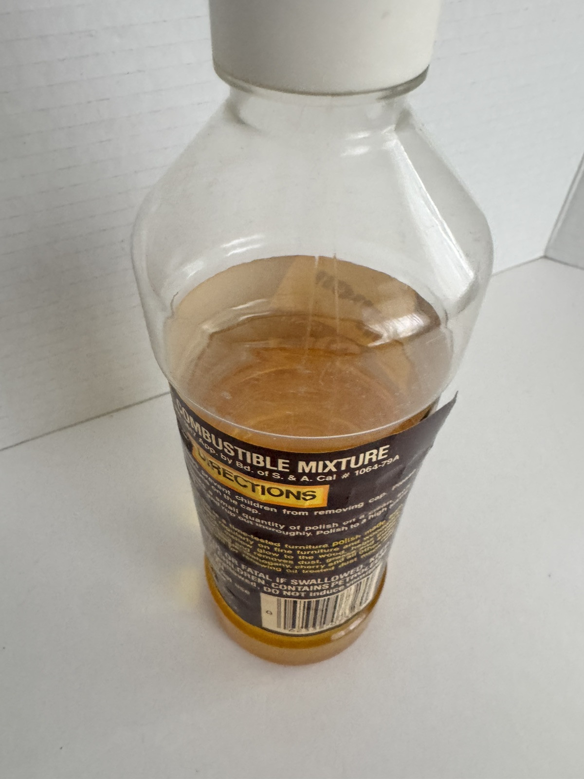 Vtg Old English Lemon Oil Furniture 1988 Polish Wood Conditioner Cleaner 60%full