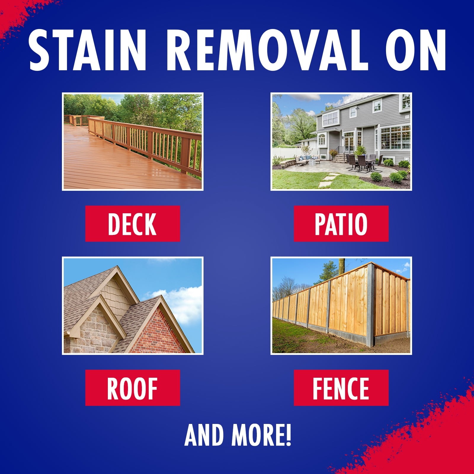 Outdoor Multi-Surface Cleaner Concentrate – Cleans Stains from Mildew
