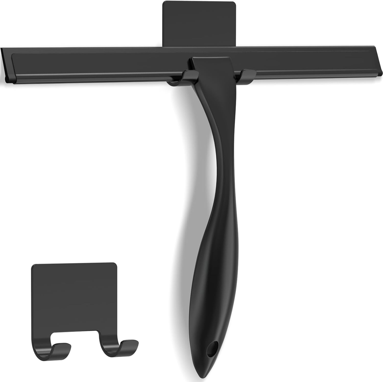All-Purpose Stainless Steel Shower Squeegee for Shower Glass Door Adhesive Hook