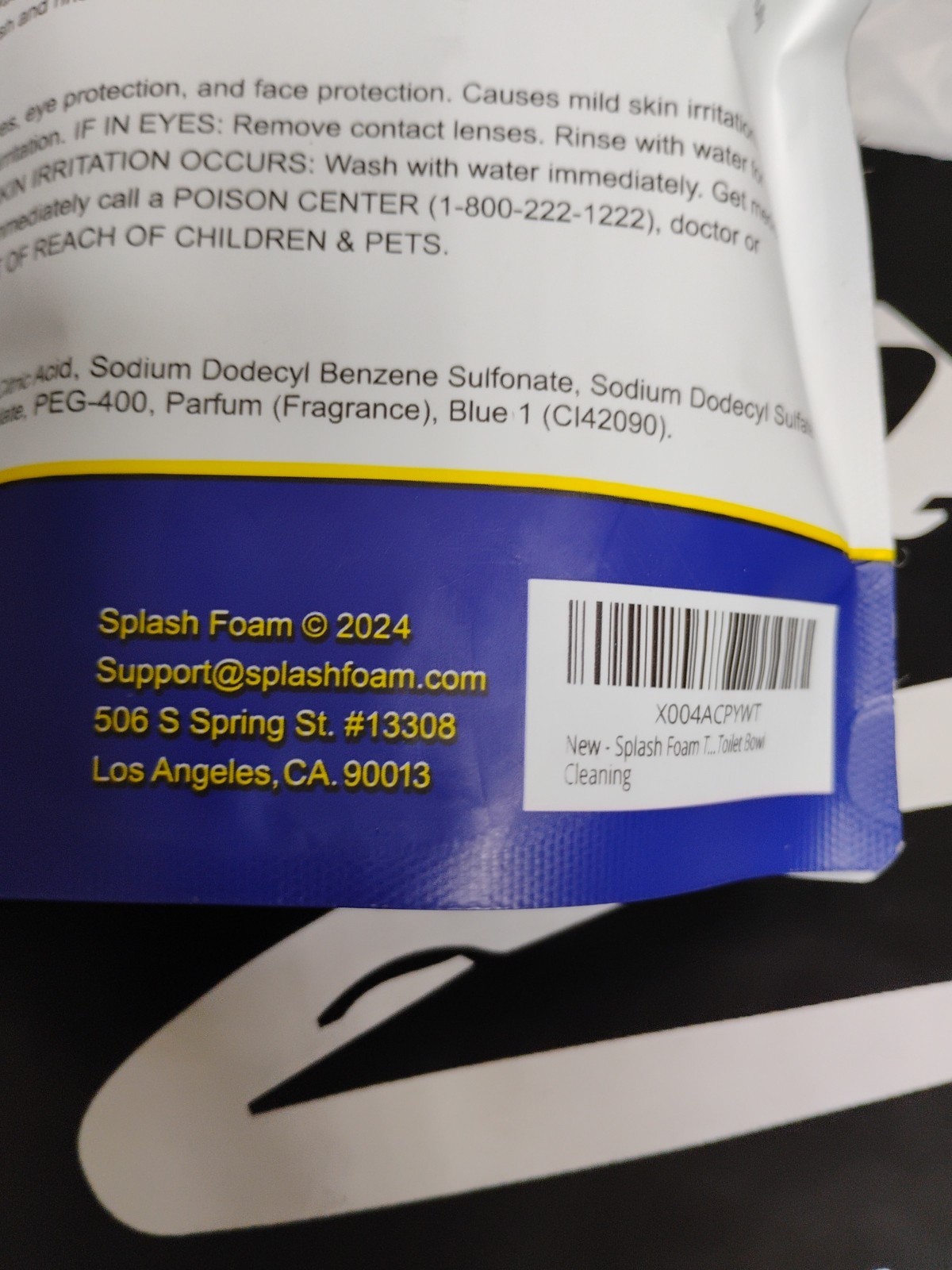 Splash 2 PACK Foaming Advanced Cleaner 350g 12.35oz Toilet Bowl Cleaning Powder