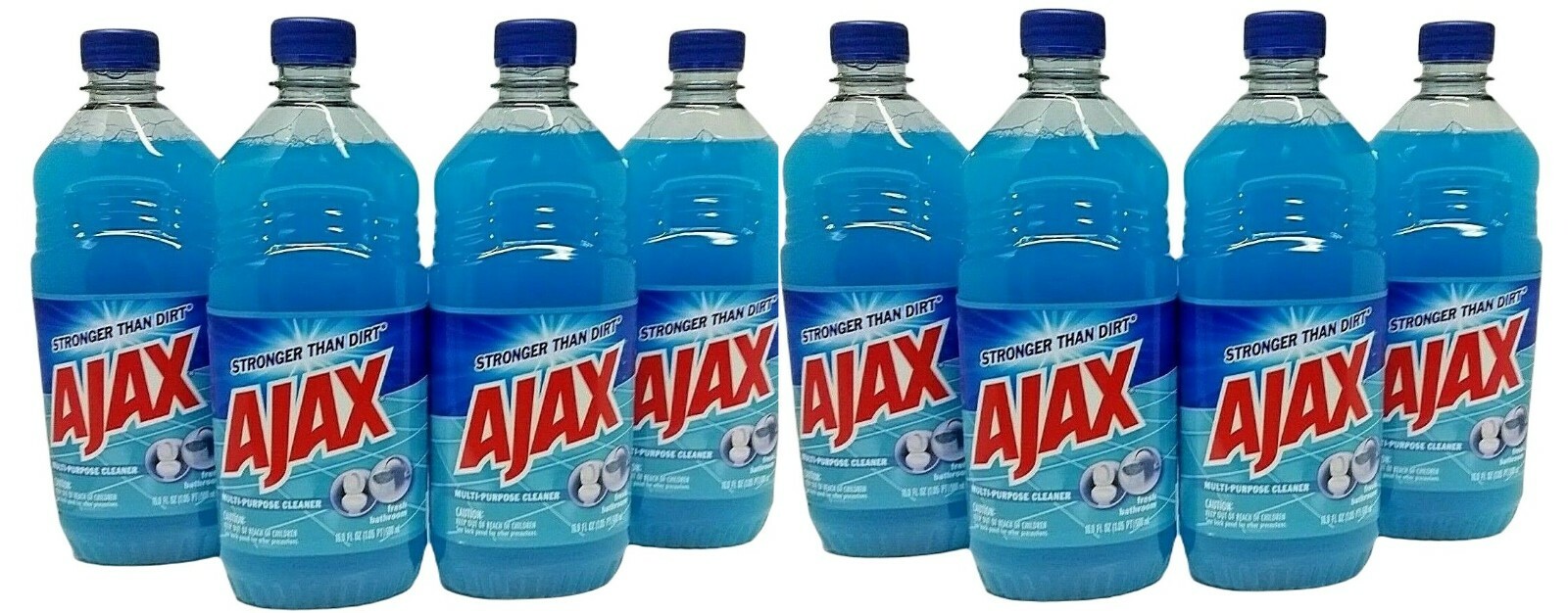 ( LOT 8 Bottles ) Ajax FRESH BATHROOM All Purpose Cleaner 16.9 oz Ea Bottle