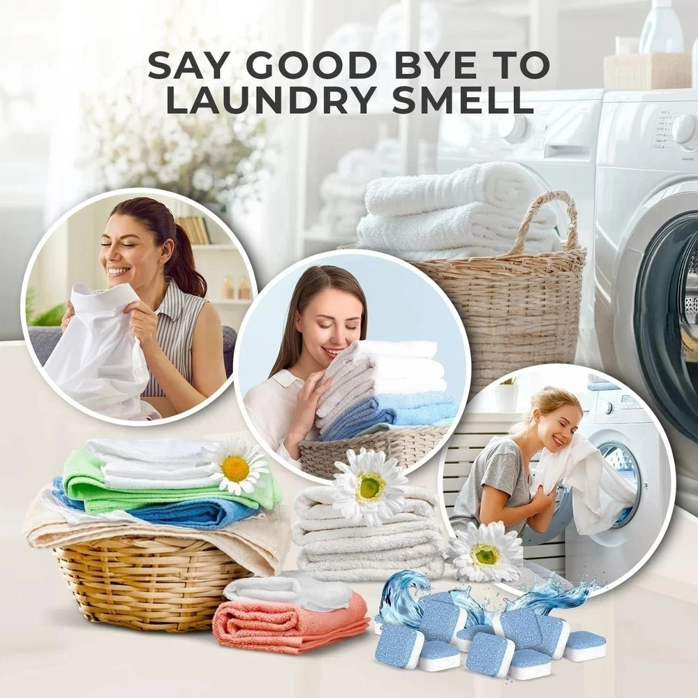 Uproot Clean Washing Machine Cleaner Tablets – 24 Pack for a 12 Month Supply. Fo