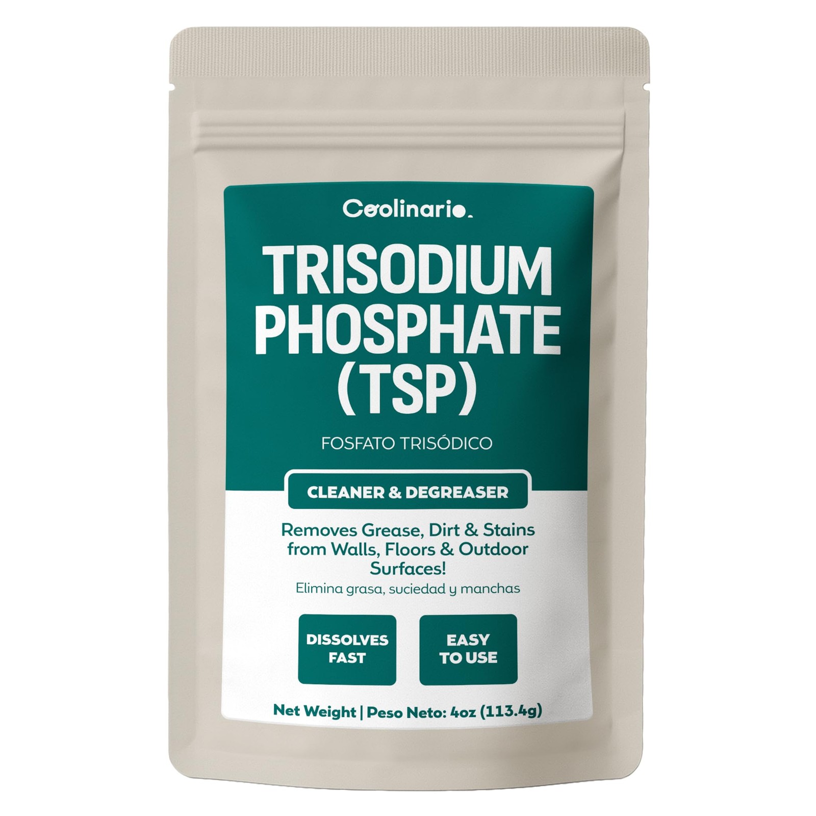 Trisodium Phosphate TSP Cleaner 4 Oz HeavyDuty Cleaner & Degreaser for Walls…