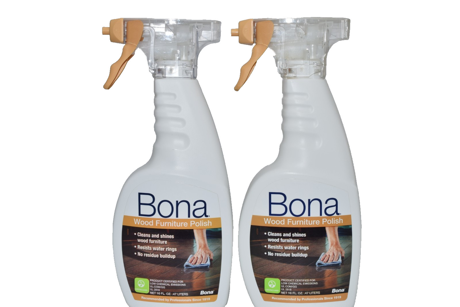 Bona Wood Furniture Polish Cleaner – Clean, Shine, No residue buildup, 2 PACK