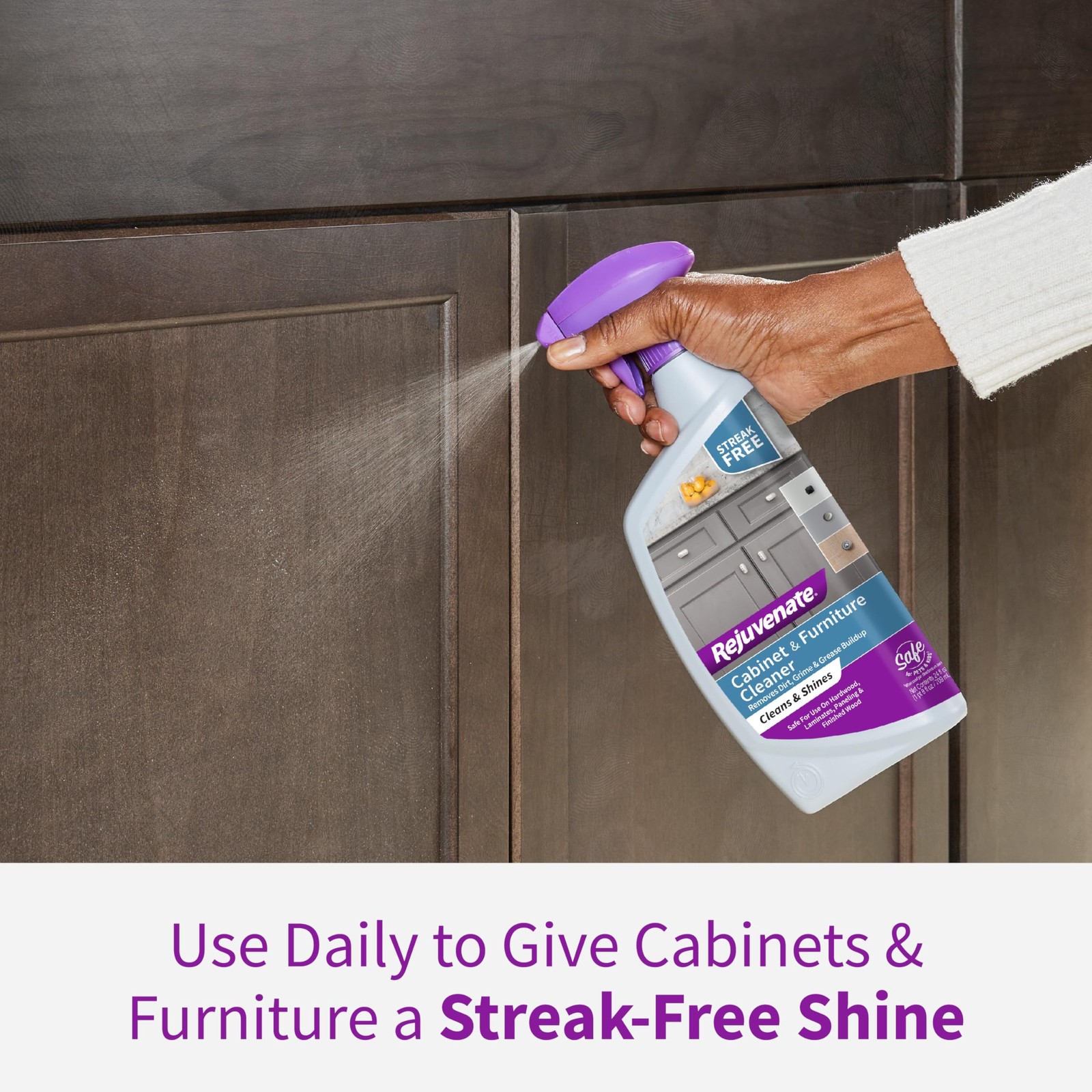 rejuvenate Cabinet And Furniture Cleaner Removes Dirt Grime And Grease 24 Ounces