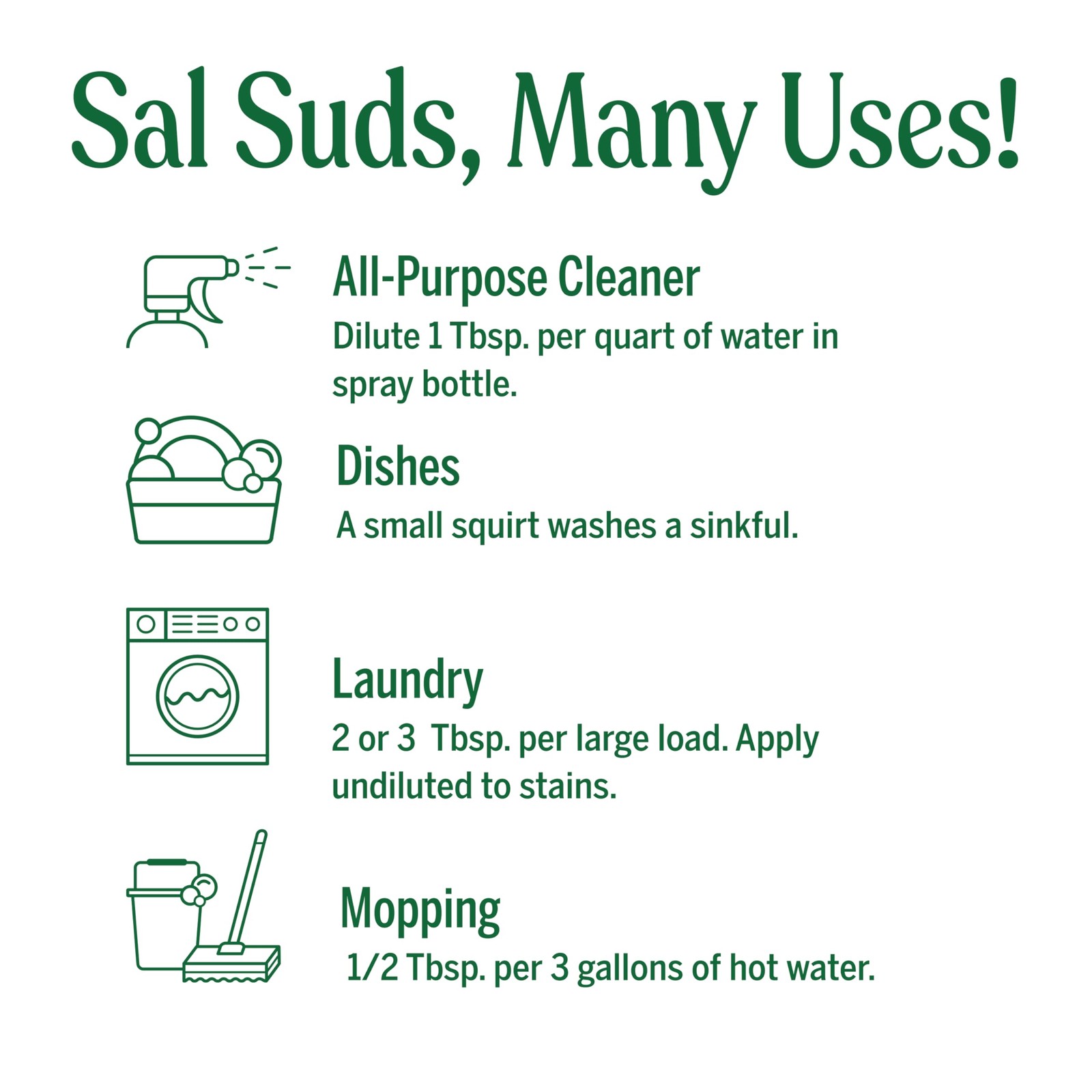 Dr. Bronner’s Sal Suds Biodegradable Cleaner (32 oz) – 32 Fl Oz (Pack of 1)