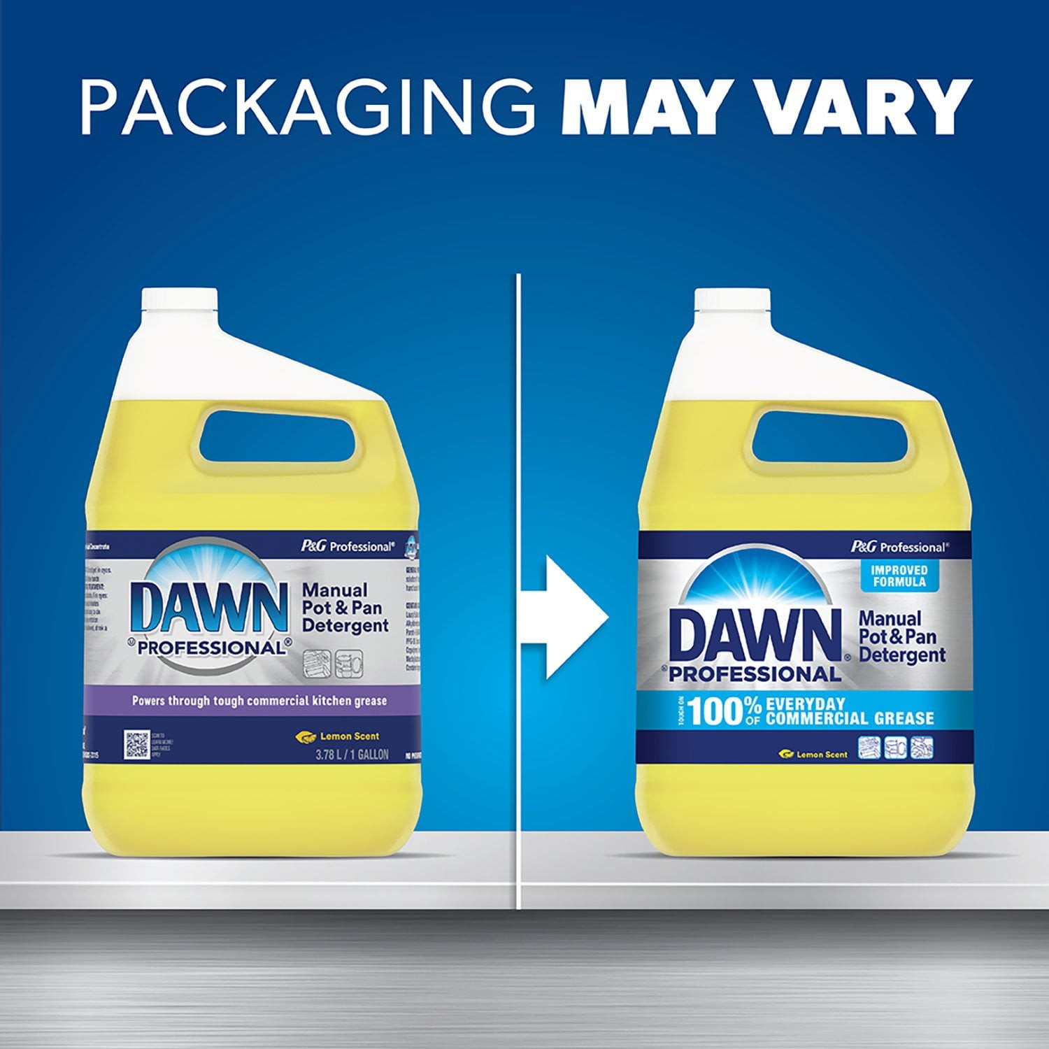 Dawn Professional Manual Pot & Pan Dish Soap 1 Gal – Lemon Scent, Commercial Use