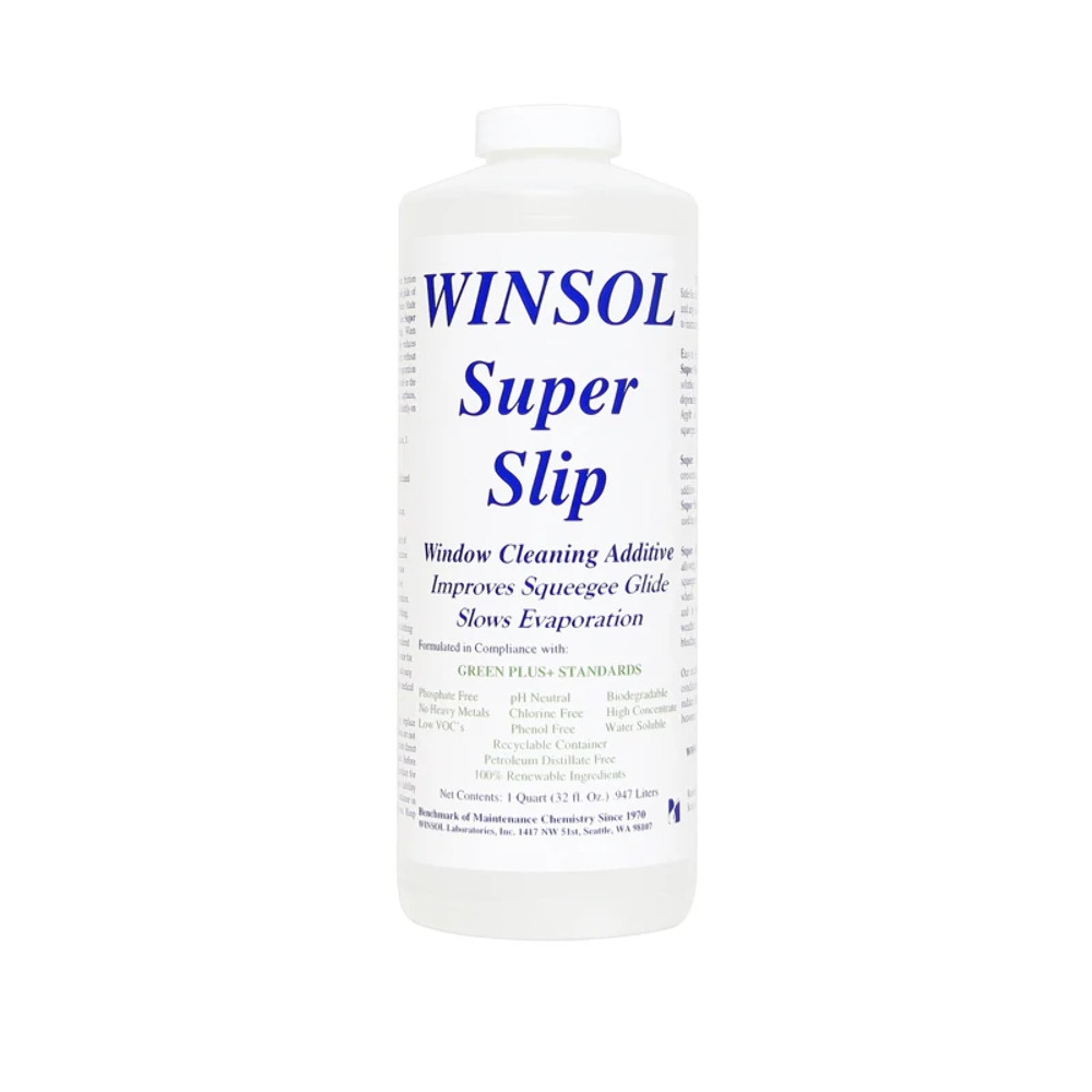 Winsol Super Slip (Quart) Squeegee Glide Additive Slow Evaporation Window Clean