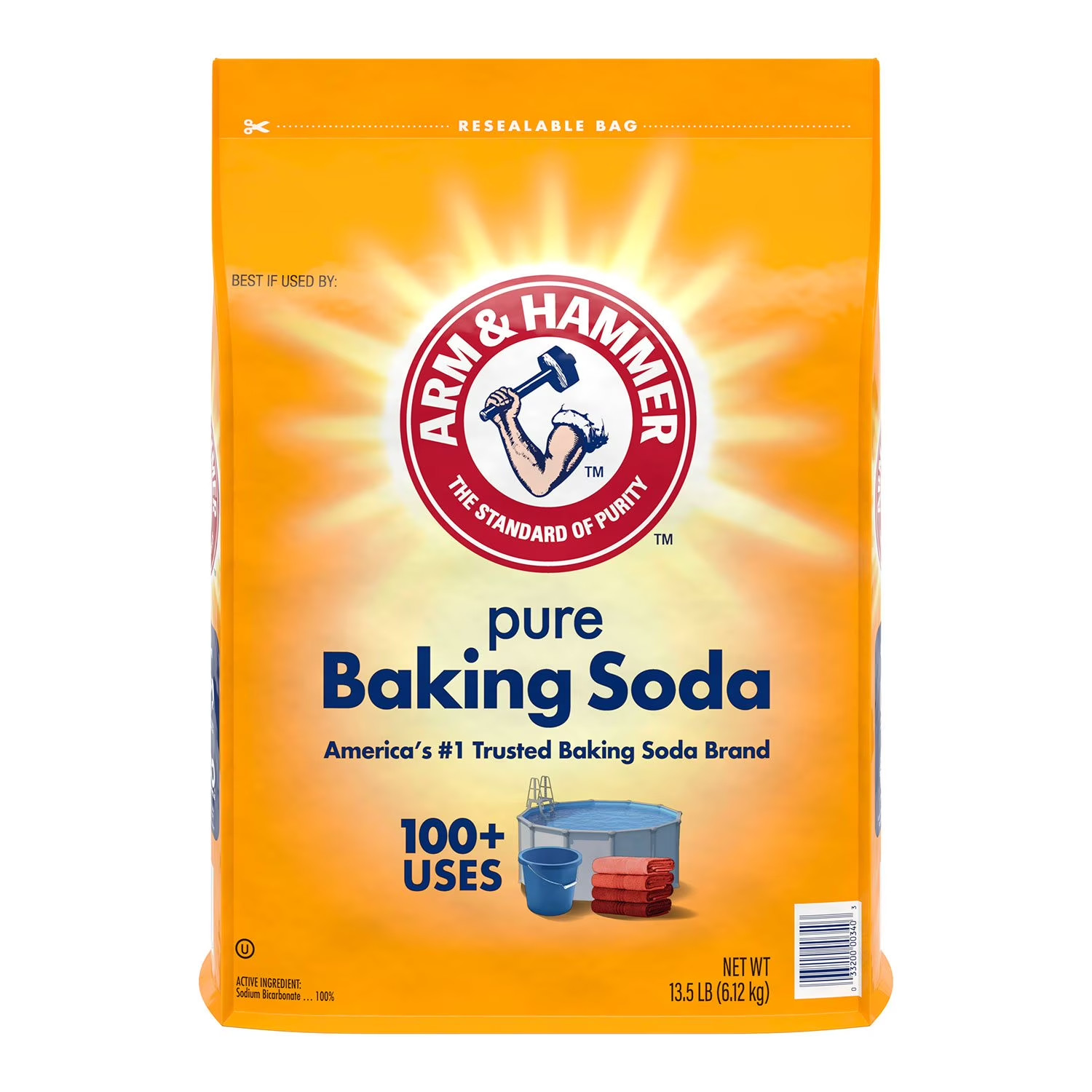 Baking Soda Arm Hammer Pure Powder 13.5 Lbs Eco Friendly Cleaning
