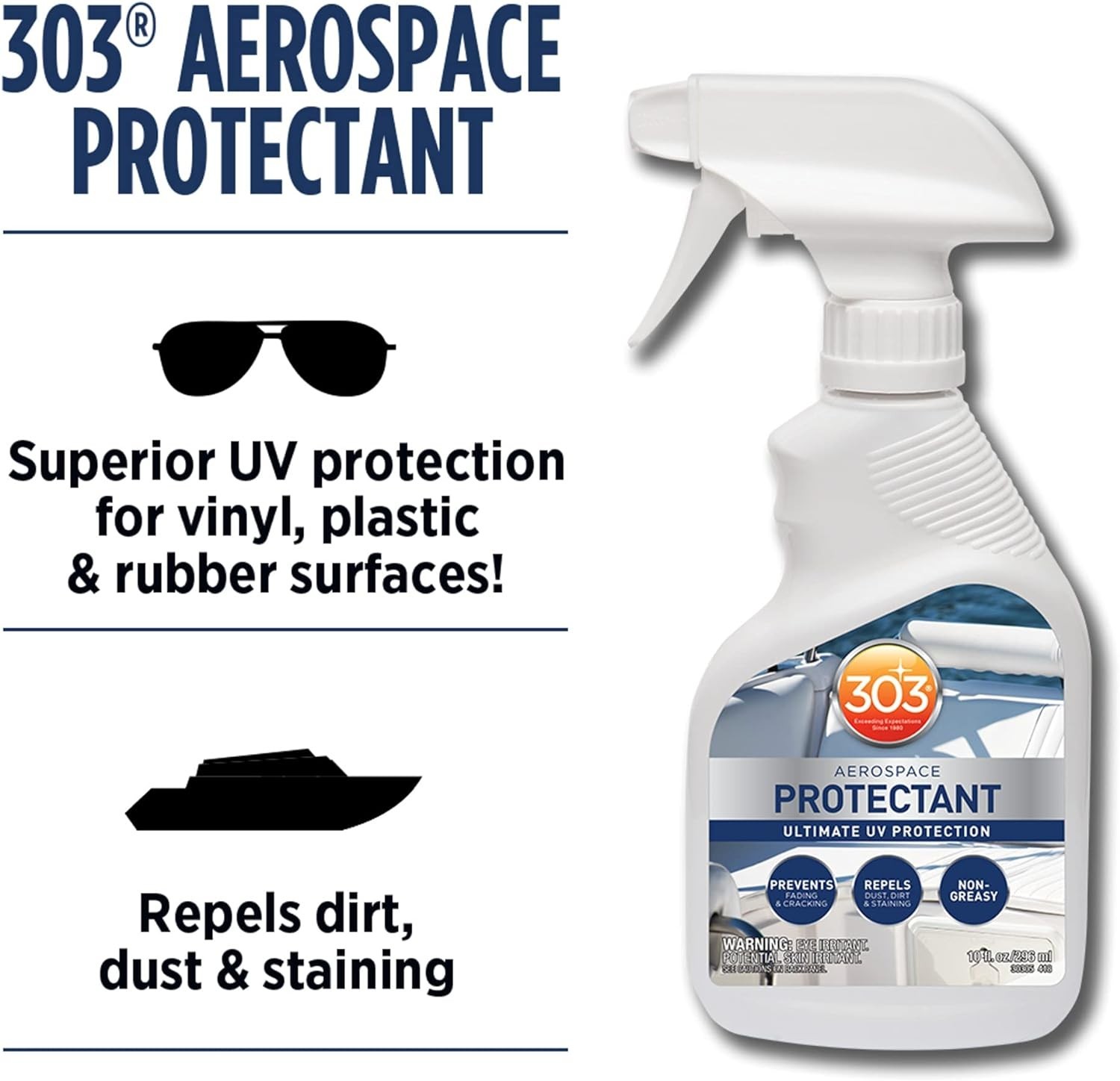 Marine Aerospace Protectant – UV Protection – Repels Dust, Dirt, & Staining –…