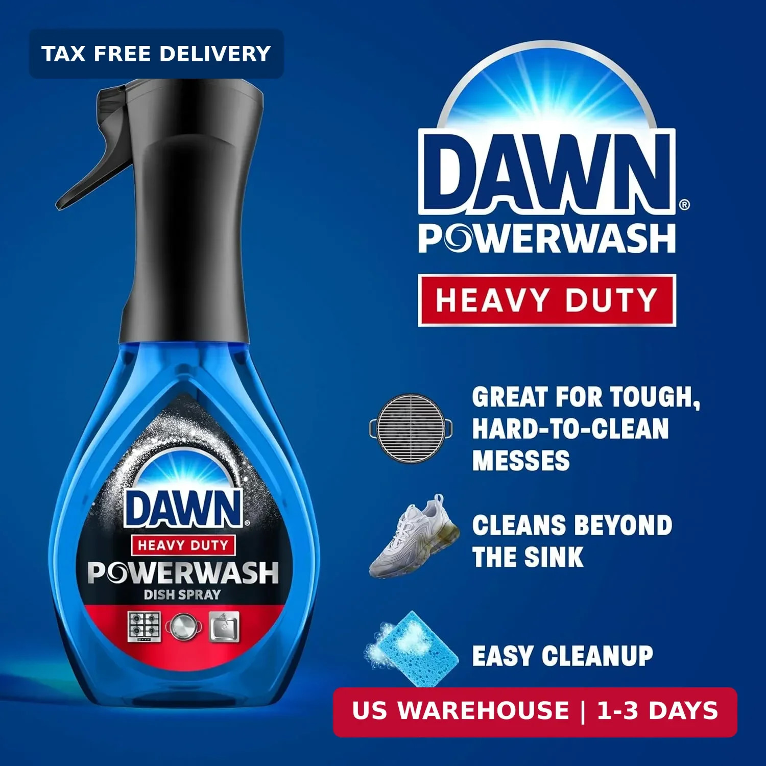 Dawn Powerwash Heavy Duty Dish Spray All-Purpose Cleaner and Degreaser 16 oz.Spr