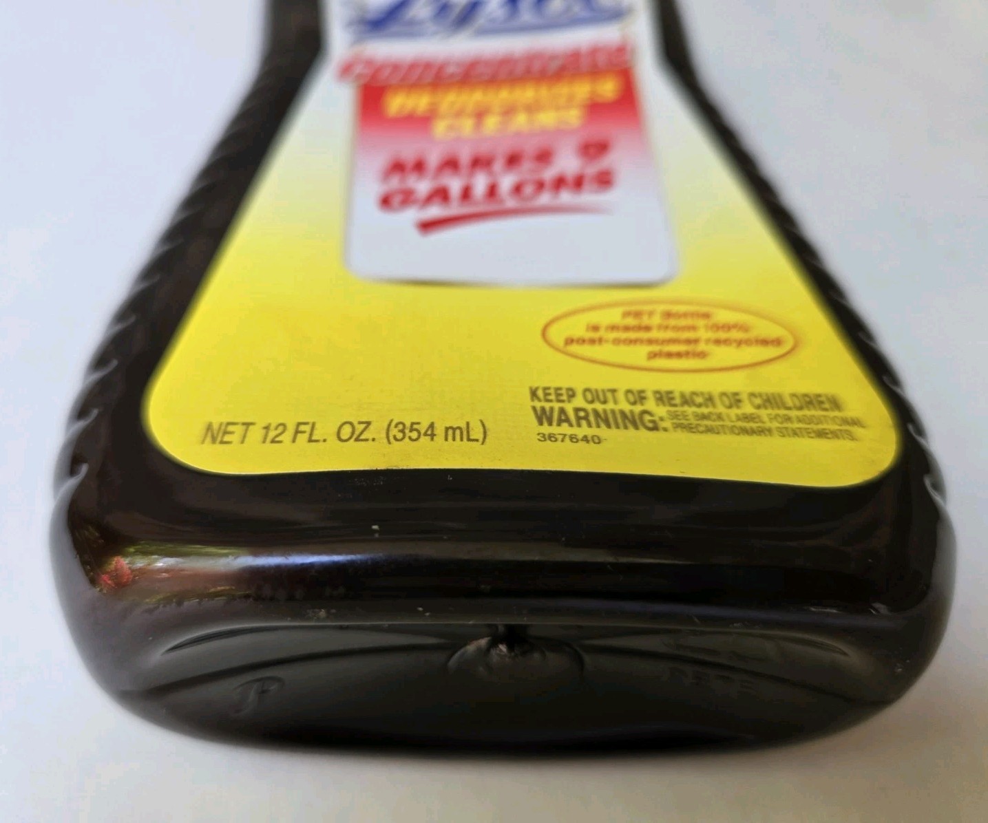 Lysol Original Scent Concentrate Deodorizes, Cleans PARTIAL About 90% Of 12 Oz