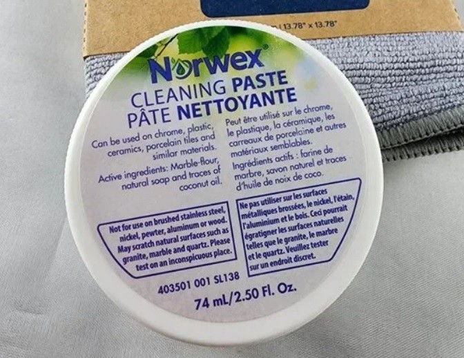 Norwex Cleaning Paste 74ml 2.50 Fl.Oz Cleans, Polishes and Protects